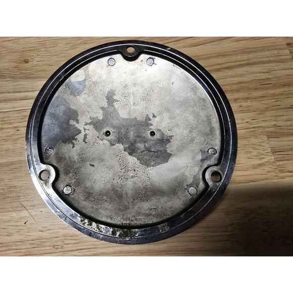 Harley Davidson Shovelhead Outer Primary Bar and Shield Medallion Derby Cover - Picture 2 of 3
